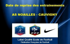 Date de reprise des entrainements 2017