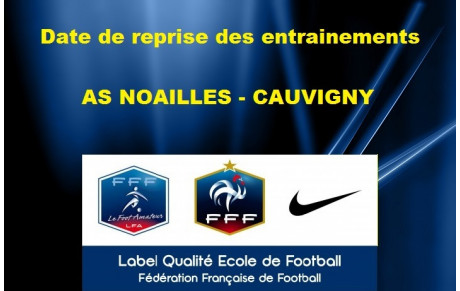 Date de reprise d'entrainement 2016 - 2017