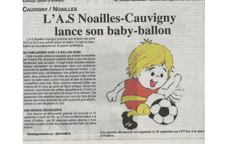 L'ASNC dans le journal pour le Baby Ballon