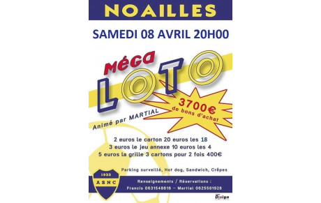 Samedi 8 Avril Loto du Foot