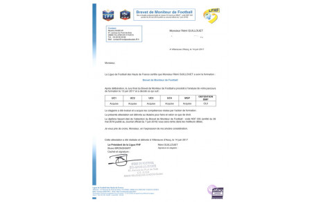 Résultat officiel du BMF de Rémi