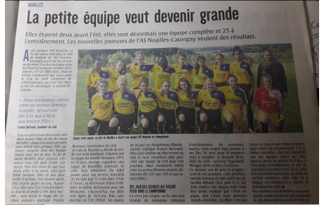 Les féminines dans le journal