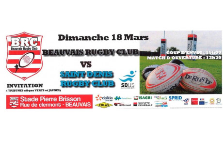 15 places pour le match de Rugby à Beauvais 