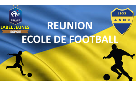 Réunion Ecole de Football 