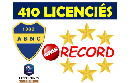 Nouveau Record - 410 Licenciés