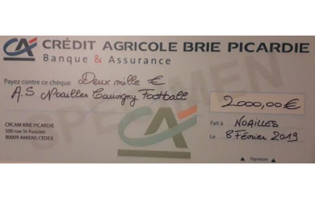 L' ASNC 1ère au Concours J'aime mon Association du Crédit Agricole Brie Picardie