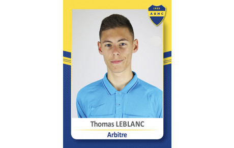 Thomas Leblanc officiellement Jeune Arbitre de Ligue (JAL) &amp; un nouvel arbitre à l'ASNC !