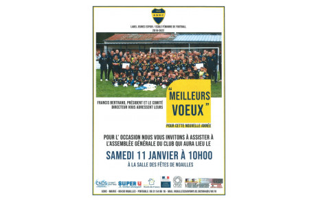 Assemblée Générale Samedi 11 janvier