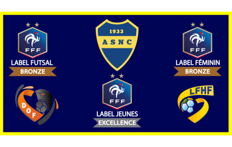 3 Labels FFF à L'ASNC !